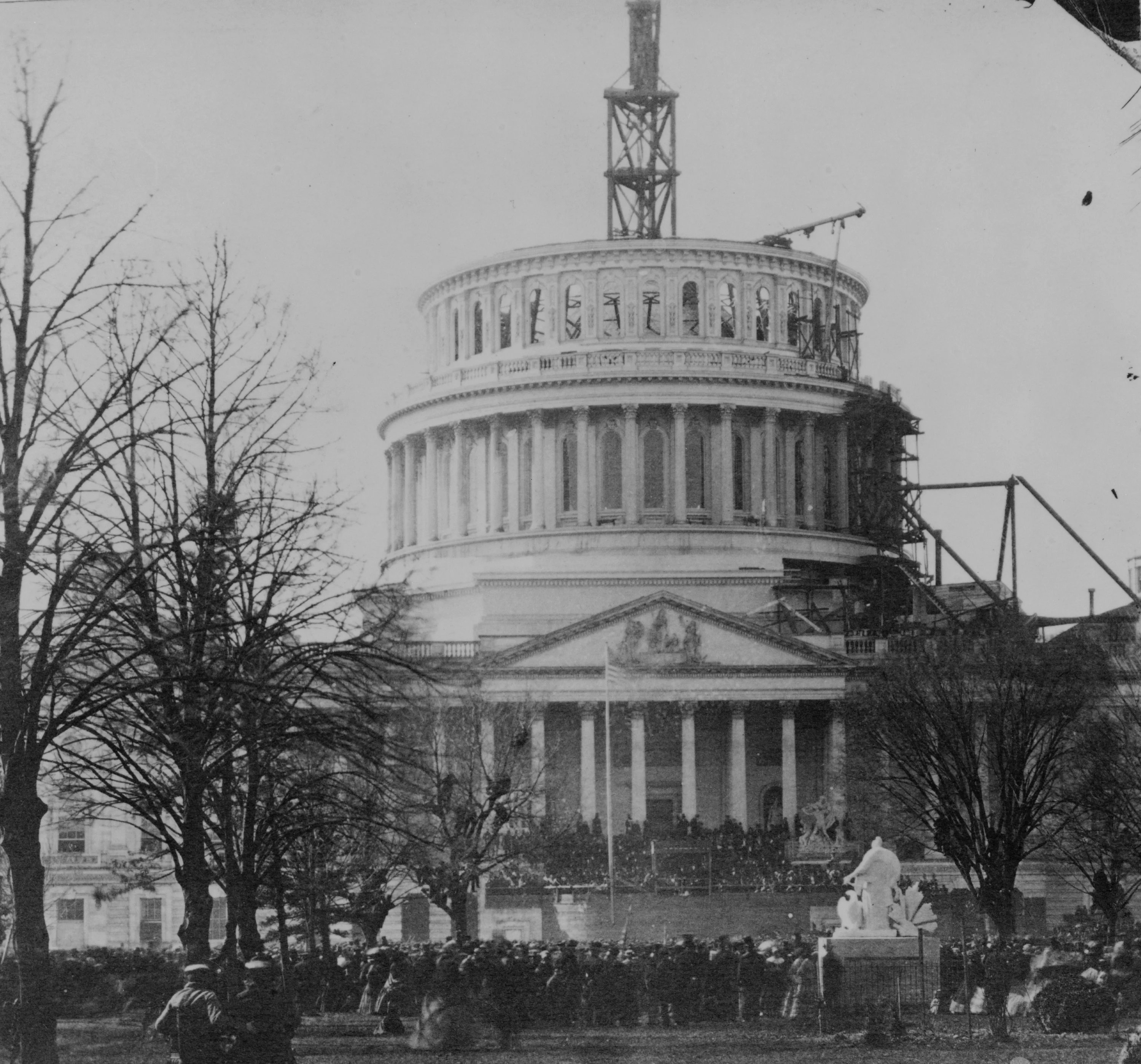 President Lincoln's inauguration at the Capitol Building