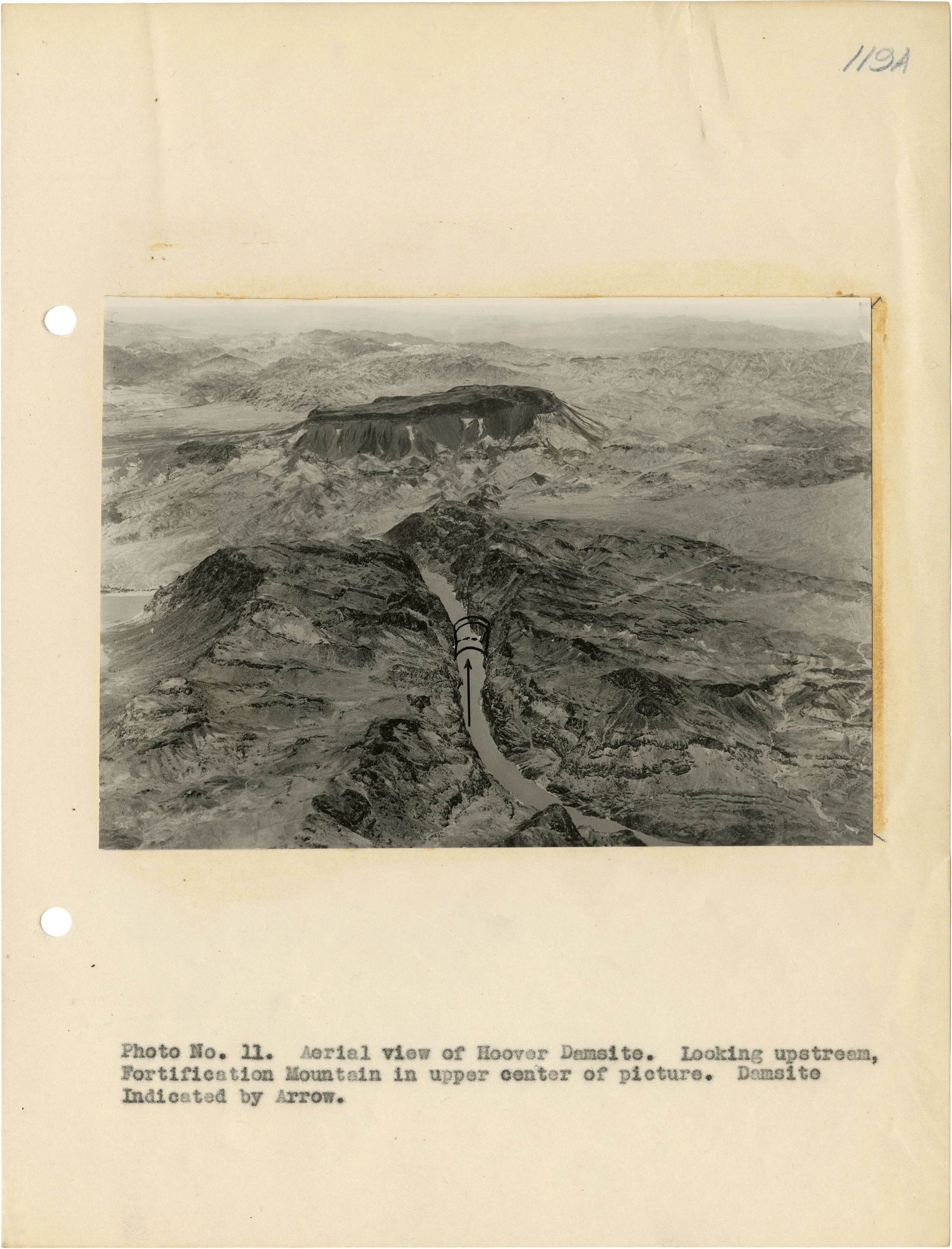 Aerial view of the Hoover Damsite