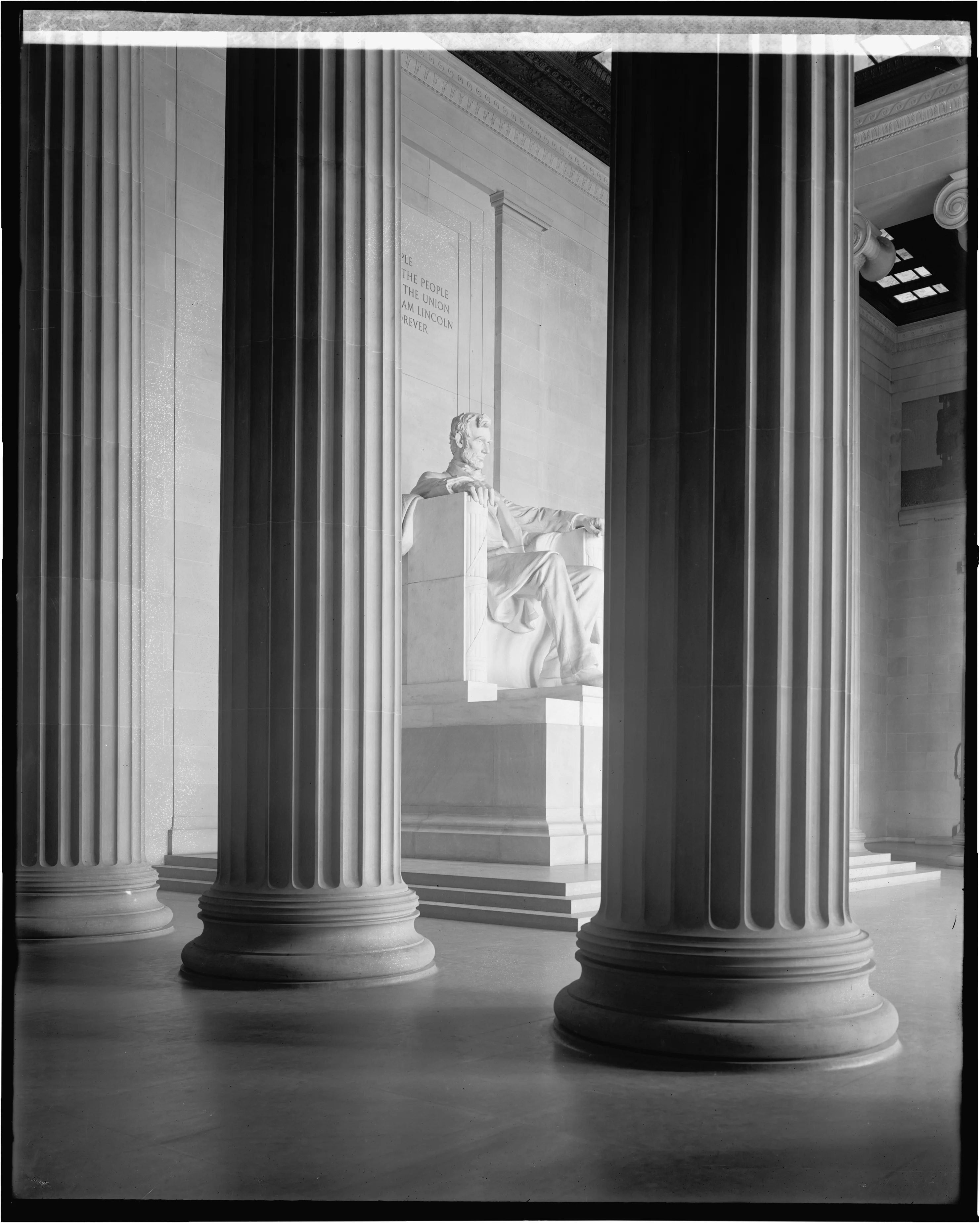 The Memorial's columns