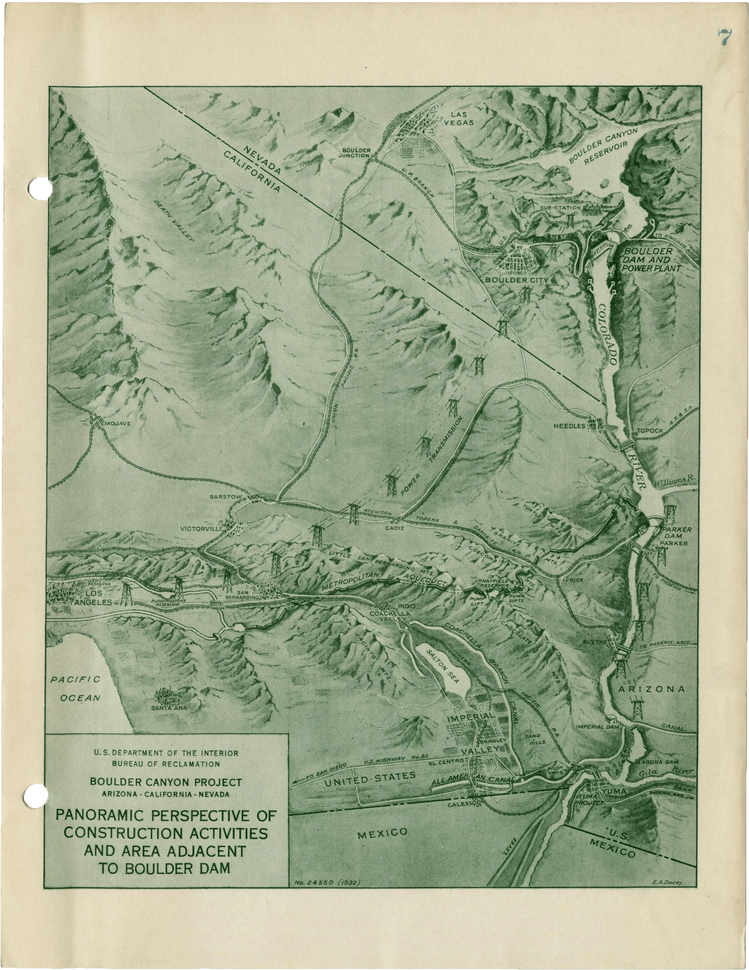 Panoramic Perspective Map of the Construction Activities