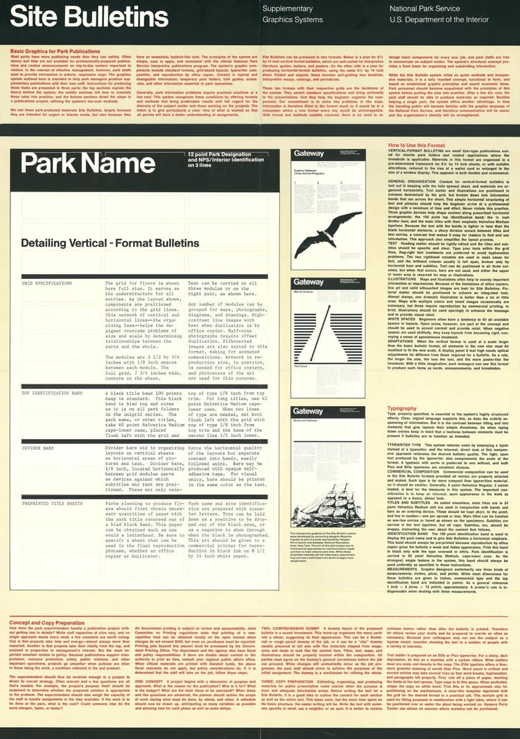 NPS Unigrid System Multi-page Brochure Layout