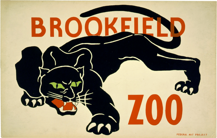 Brookfield Zoo WPA Poster