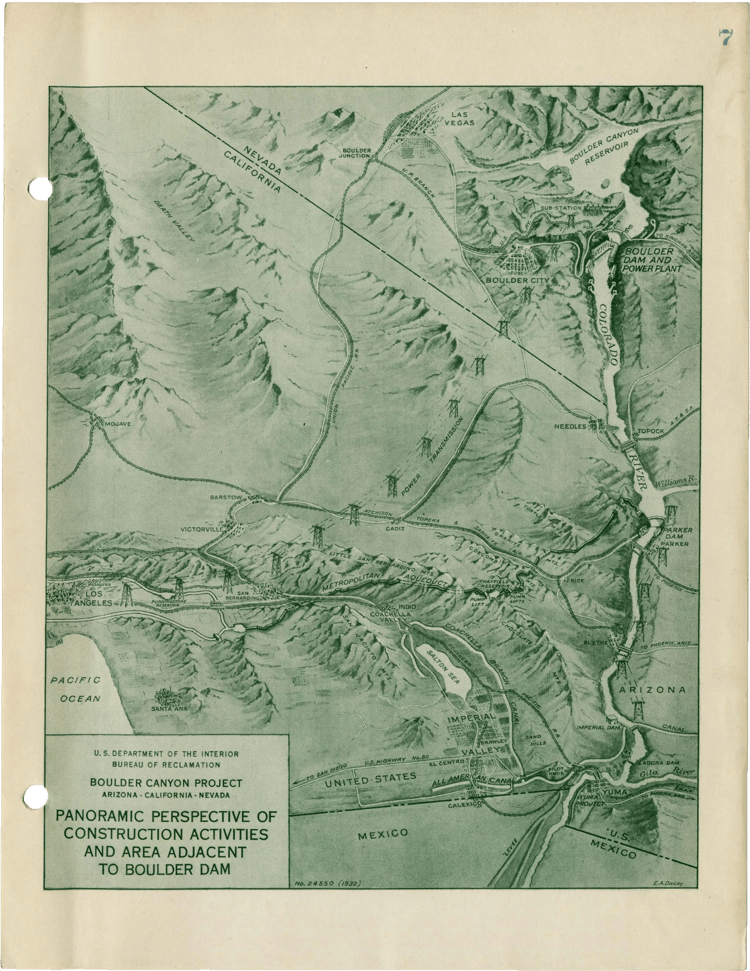 Panoramic Perspective Map of the Construction Activities