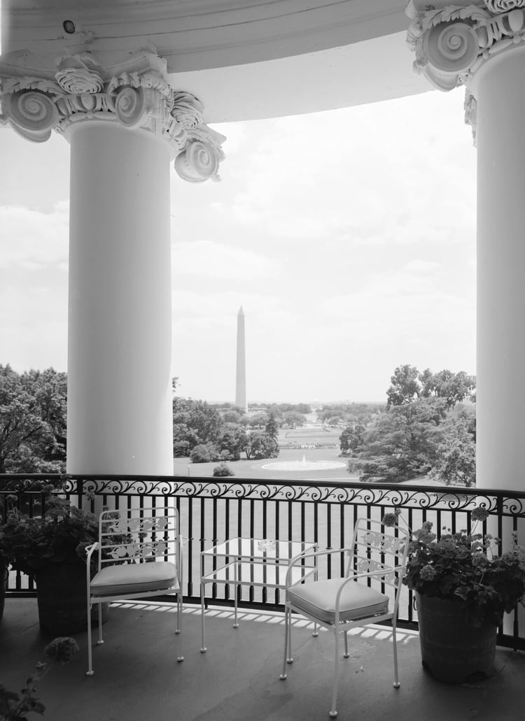 White House view from Truman Balcony
